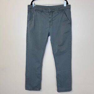 Nudie Adam Slim Fit Stretch Chino Pants - Men's Size 38*36(Fit 38*31) - Green